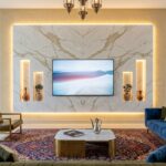 ماربل شیت برای دیوار TV؛ جایگزین اقتصادی سنگ طبیعی با نصب یک‌روزه