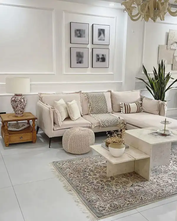 چیدمان پذیرایی تازه عروس